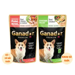 Ganador Premium Wet Dog Food Pouches - Hawaiian Poké & Chicken Salad