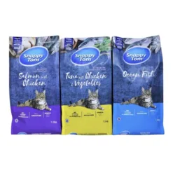 Snappy Tom Dry Cat Food - Premium Real Fish & Chicken Recipes (1.5kg)