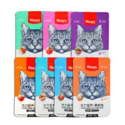 Wanpy Vitalized Nutrition Wet Cat Food Pouches - Real Tuna & Protein Blends (80g)